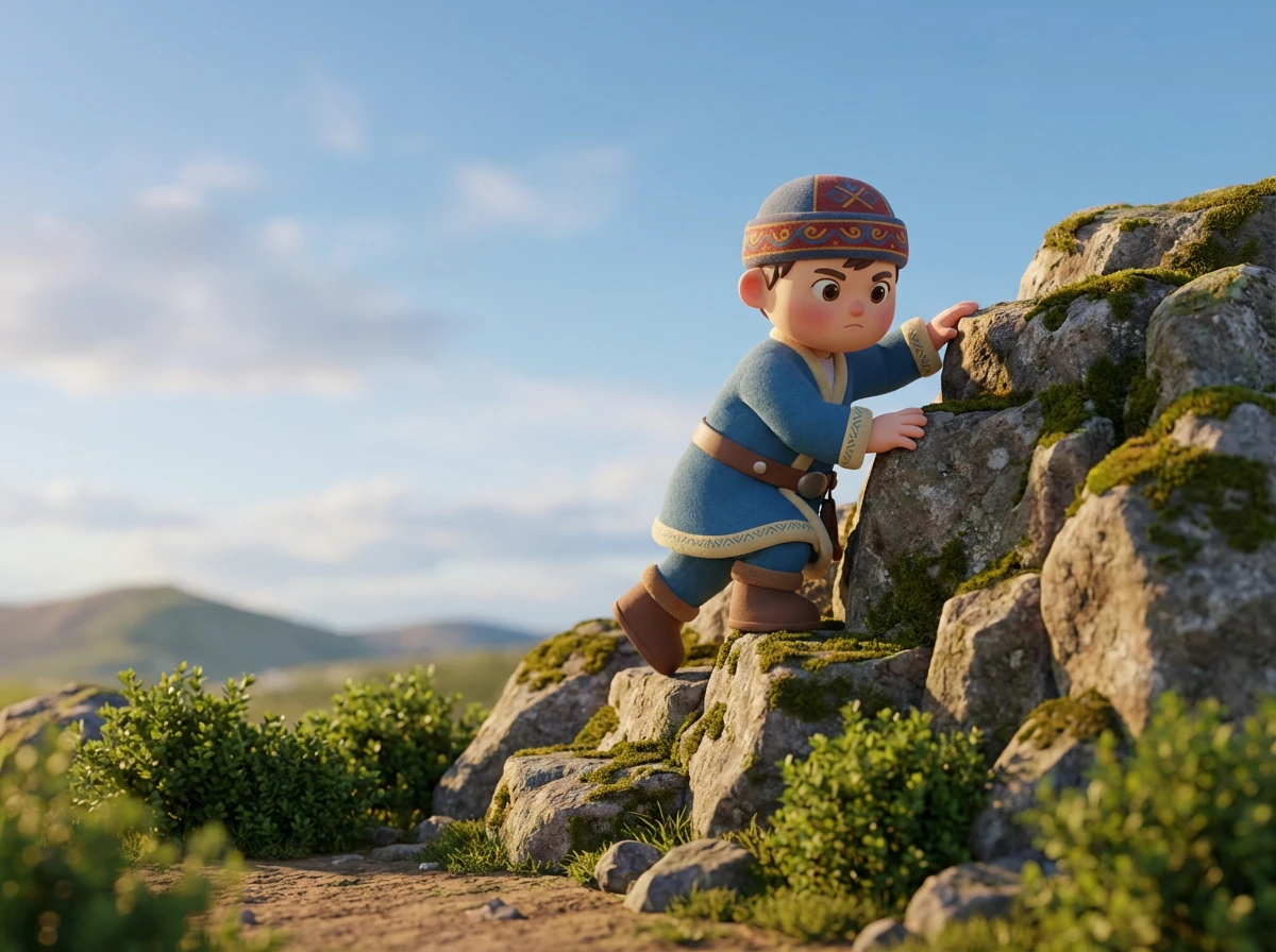 Еркін атасының көмегімен жіптерді өріп, моншақтармен әшекейледі. Ол өзінің жасаған қамшысына қатты қуанды.