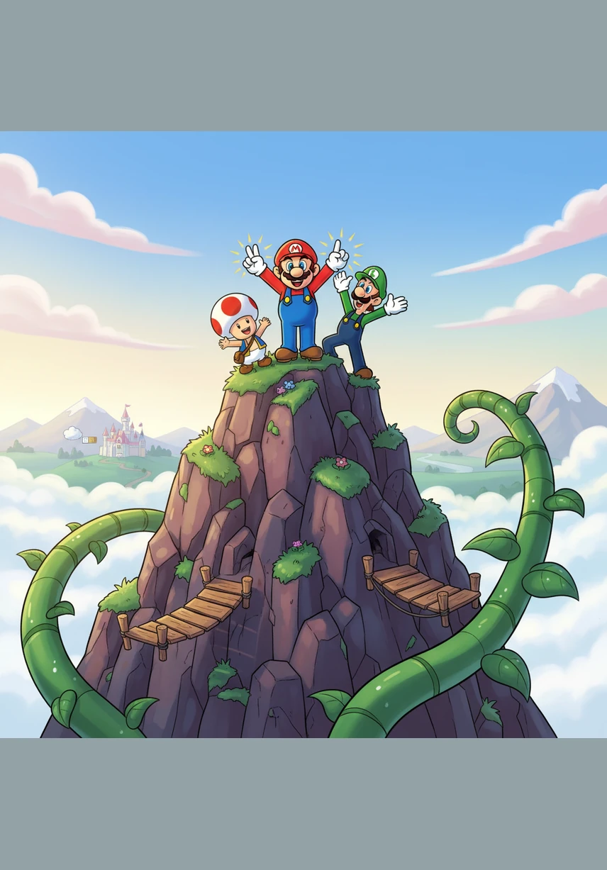 Seeking a place of absolute focus, Mario treks to the very peak of Mount Beanpole, where the clouds drift lazily by. High above the world, he repeats the motion over and over until his muscles remember every curve and angle.
