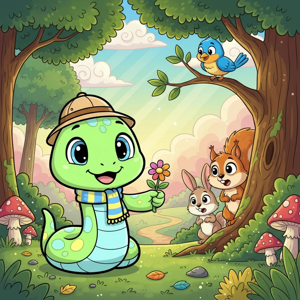 Sunny's Slithery Surprise - friendship