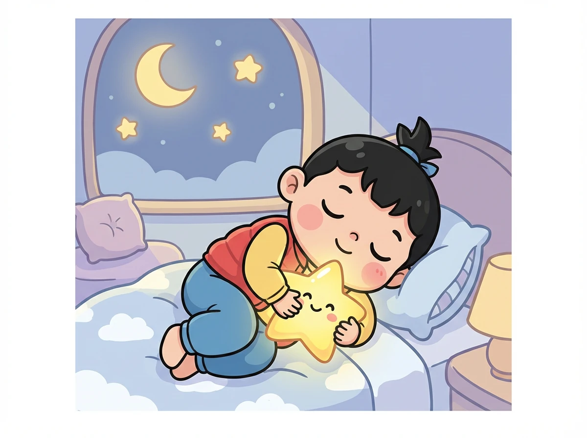 皮皮抱着星星,甜甜地进入了梦乡。他知道,即使在梦里,也能拥有最美好的冒险。