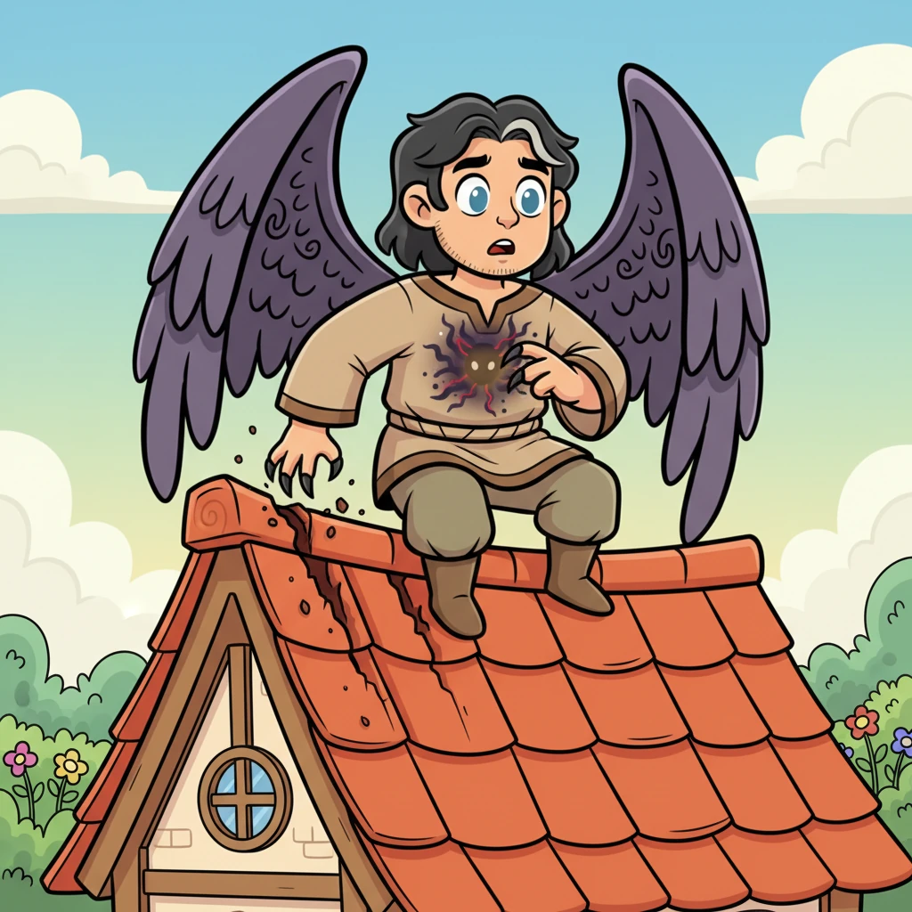 یک روز، آرین تسخیر شده با شیطنت سقف خانه‌ای را با پنجه‌هایش خراشید، اما در عمق وجودش، جرقه‌ای از انسانیت و پشیمانی درخشید. او برای لحظه‌ای مکث کرد، گویی صدای درونش را می‌شنید.