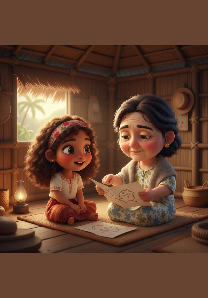 Overwhelmed by heat and exhaustion, the mother finally snaps and shouts a desperate wish that Pinang would grow a thousand eyes to find what she seeks