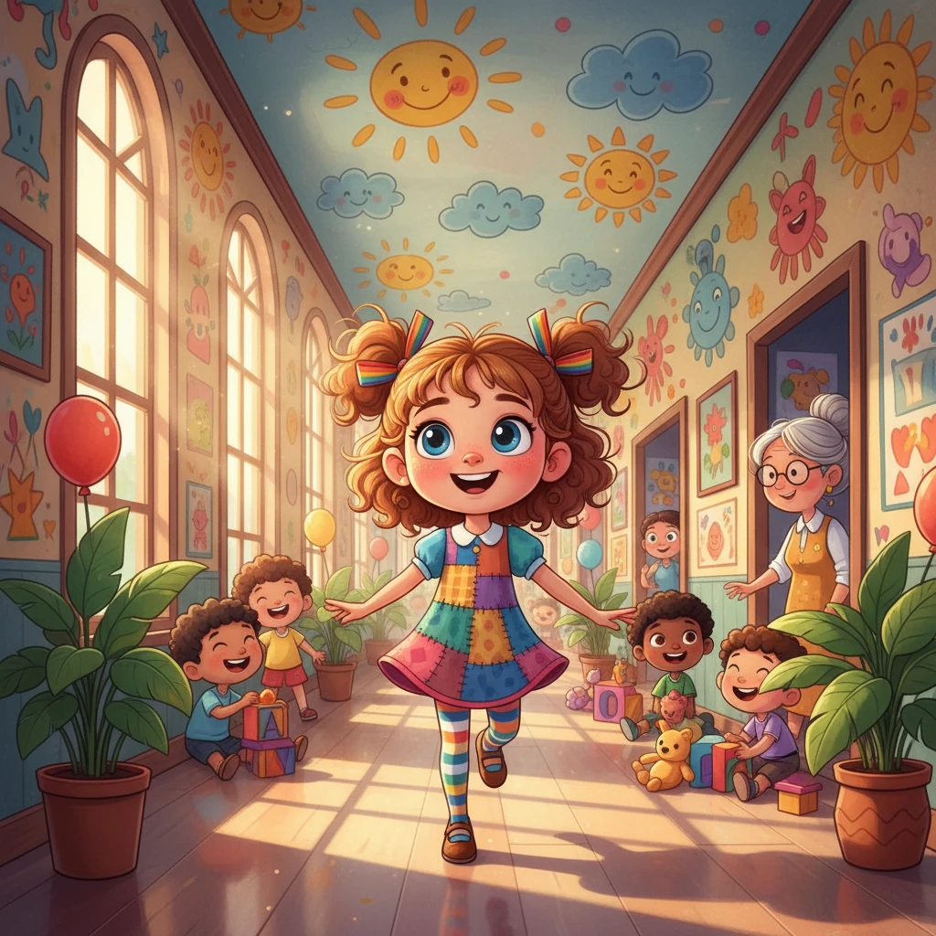 Kanthamma, a girl with bright eyes and a mischievous grin, lived in the colorful corridors of Mental KU Hospital. Her days were filled with laughter and the joy of simple things. She was known for her boundless energy and her unique way of seeing the world.