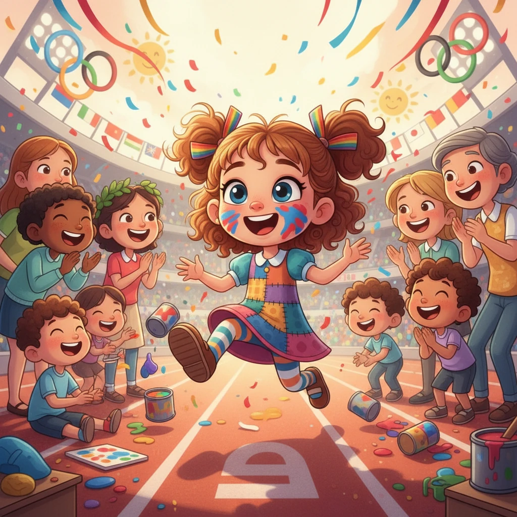 During the Olympics, Kanthamma’s psycho-psycho character led to unpredictable moments, but it only amplified the fun. She tripped over her own feet, accidentally painted her face, and made everyone laugh harder, embracing her quirks.