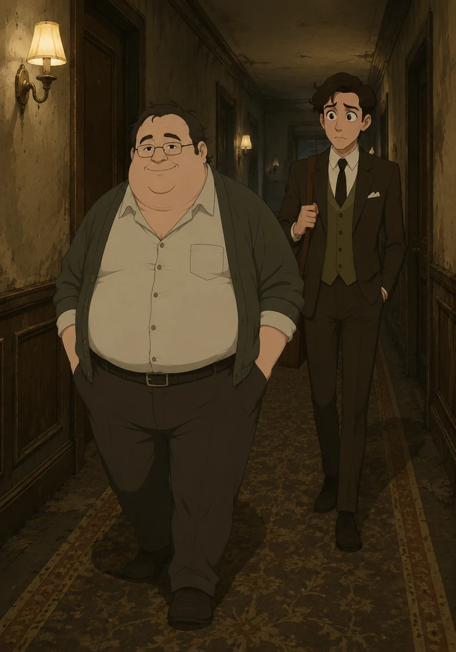 Ausable, a stout and unassuming man, leads the young writer Fowler down the dimly lit, musty corridor of a French hotel. Fowler feels disappointed, expecting a dashing secret agent but finding someone who looks more like a grocery clerk.