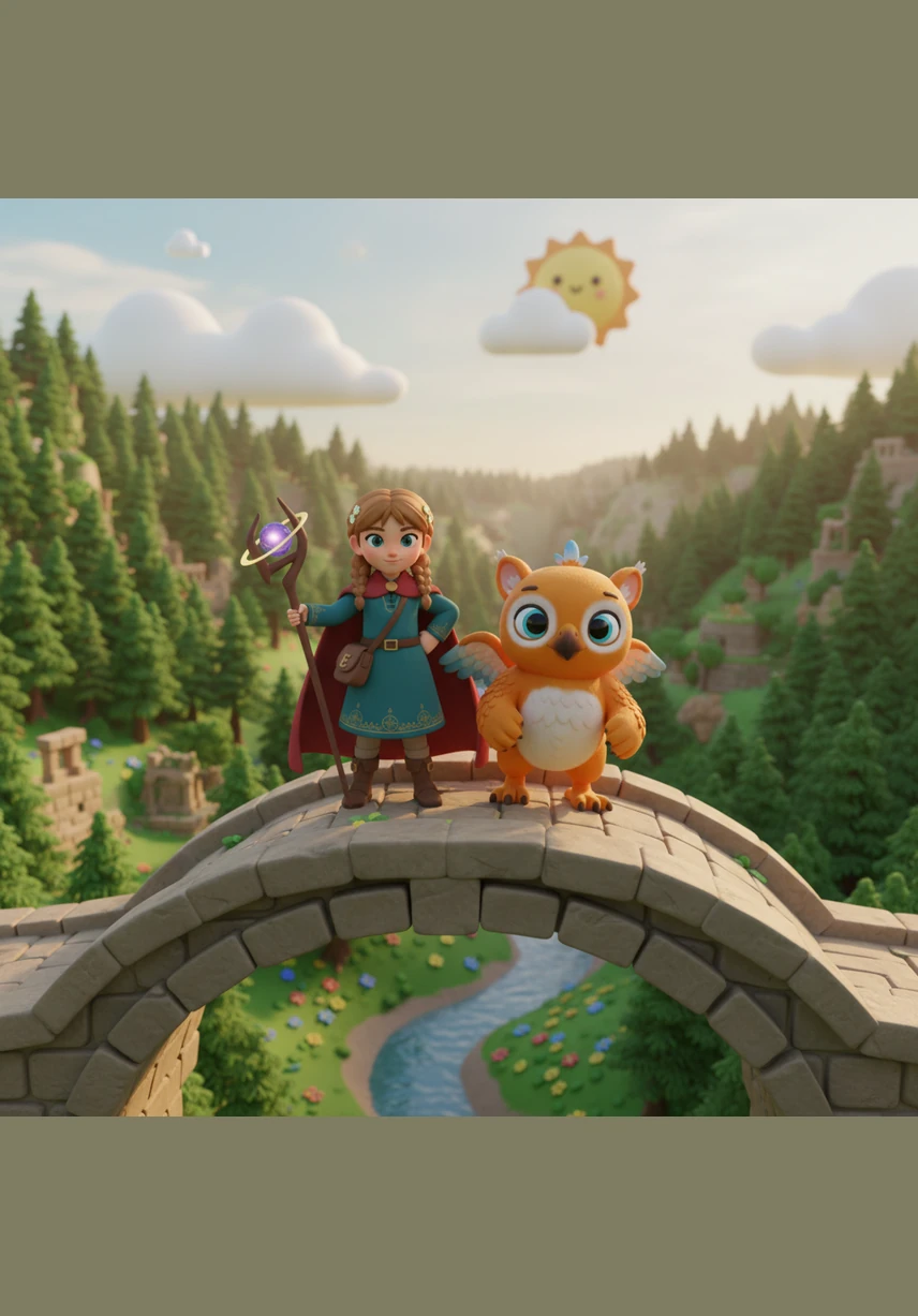 Determined to save her people, Elara donned her sturdiest boots and called for her loyal companion, a small and feisty griffin named Pip. Together, they prepared to descend from the clouds on a quest to find the legendary Star-Spark.