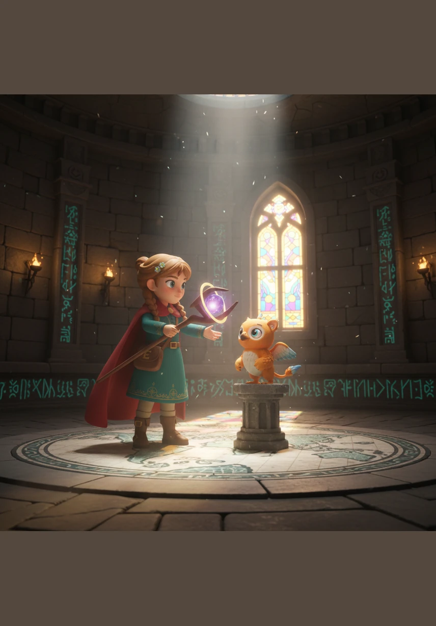 A massive stone golem stood guard over the final chamber, its eyes glowing like embers as it rumbled a warning. Instead of drawing a sword, Elara offered the giant a song of peace, causing the golem to step aside with a respectful bow.