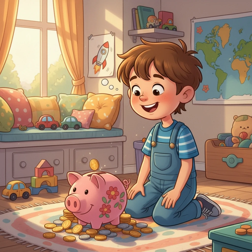 O Porquinho Cofrinho e o Plano das Três Caixinhas - Educational stories