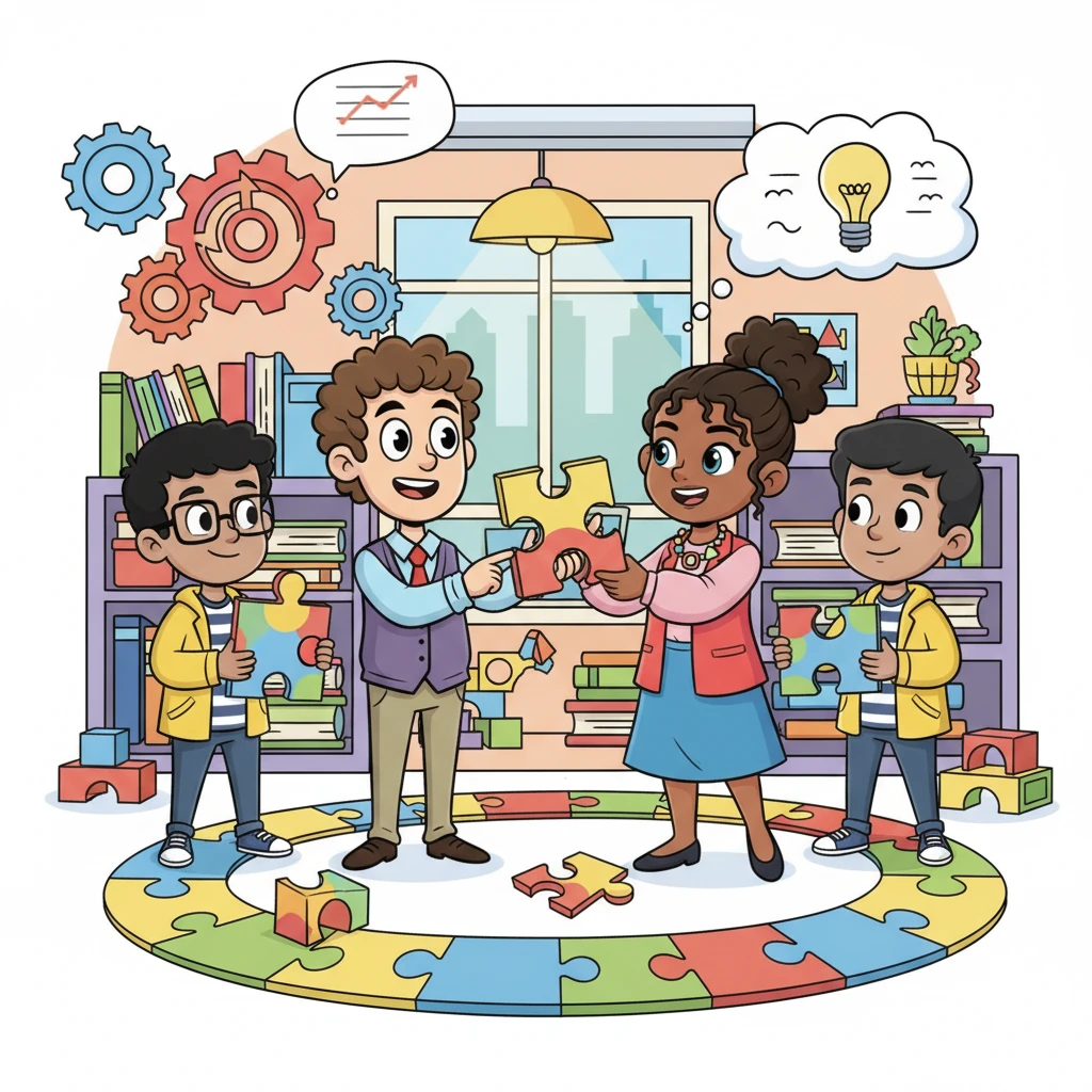 The Big Project Puzzle: A Teamwork Tale by Group Three - educational
