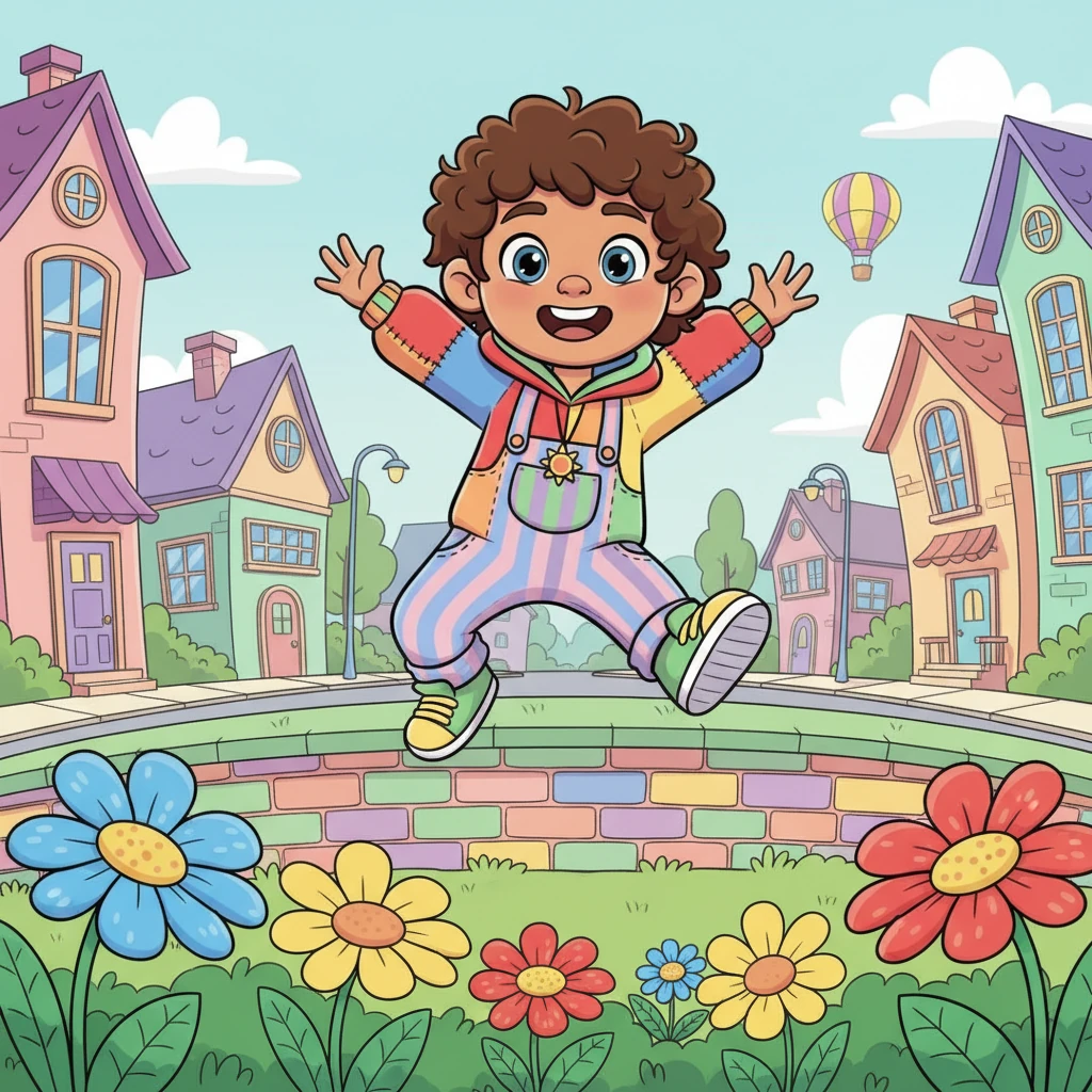 Mateo, a bright-eyed boy with a cheerful disposition, loved playing in his colorful neighborhood. Sometimes, though, he felt a little ordinary, wondering what made him truly special amidst all the vibrant life around him.