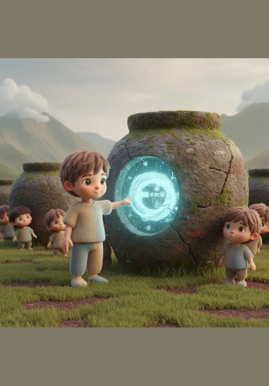 Amidst the mysterious Plain of Jars in Xieng Khouang, Noy curiously touches the massive stone jars that are thousands of years old. Legends of giants and ancient history come alive in the young boy's mind as he explores the silent fields.