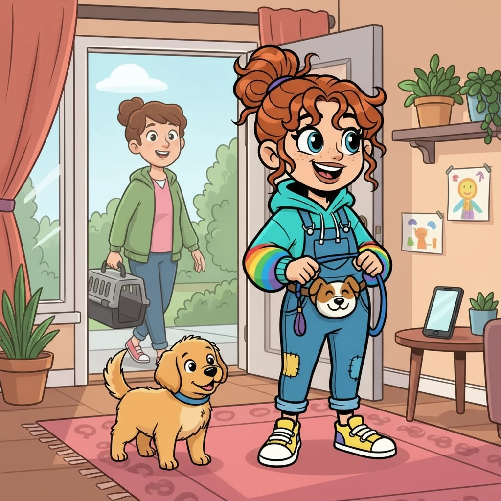 The app suggested a meet-up with the dog's owner, who was her new neighbour. Anna, excited, prepared for her first dog-walking adventure. She hoped the dog would be as friendly as it looked in its picture.