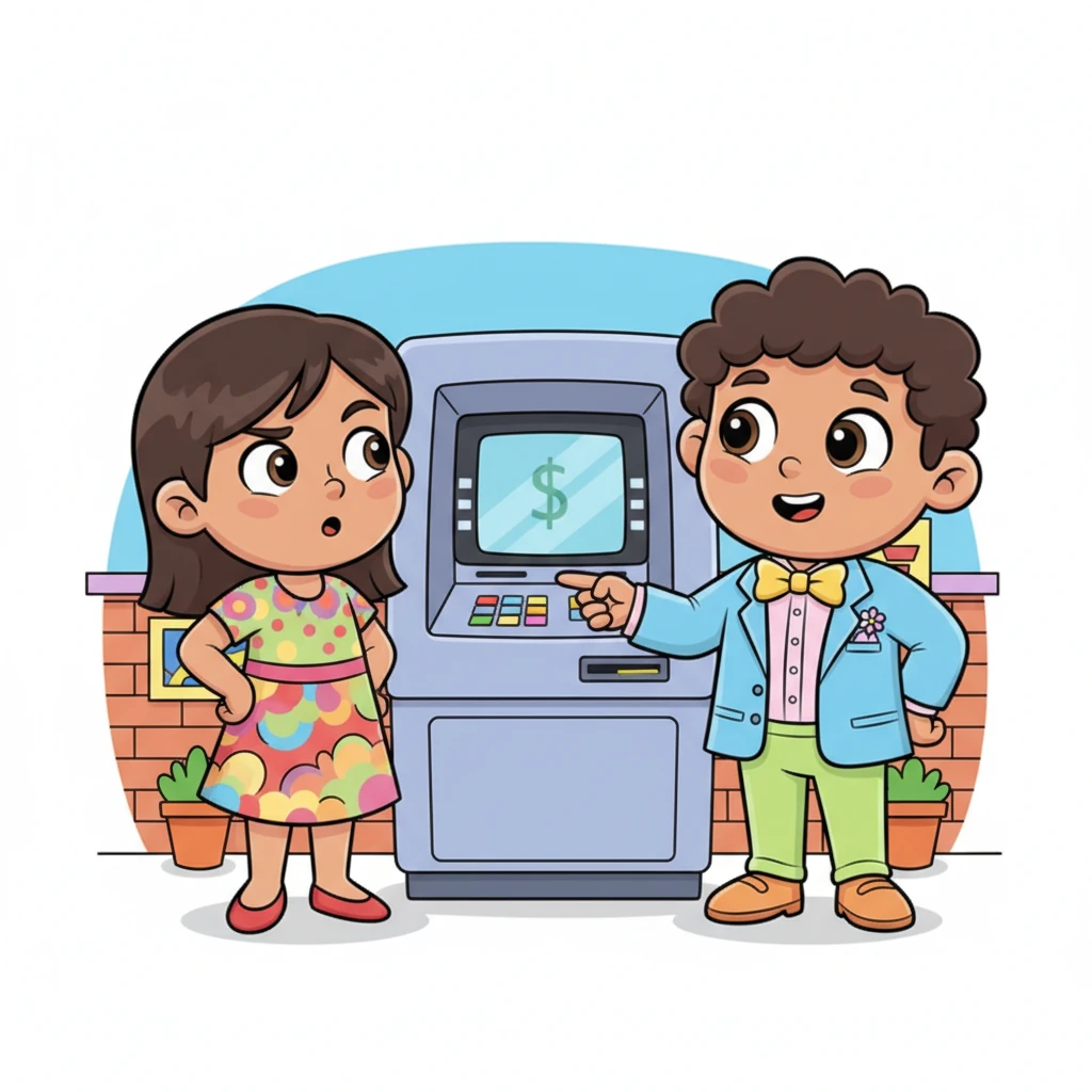 Weeks later, at the ATM, Priya was surprised to see Arun. She confronted him with a raised eyebrow, asking if he was following her. Arun, feigning innocence, pointed casually at the machine, making Priya feel a pang of guilt.