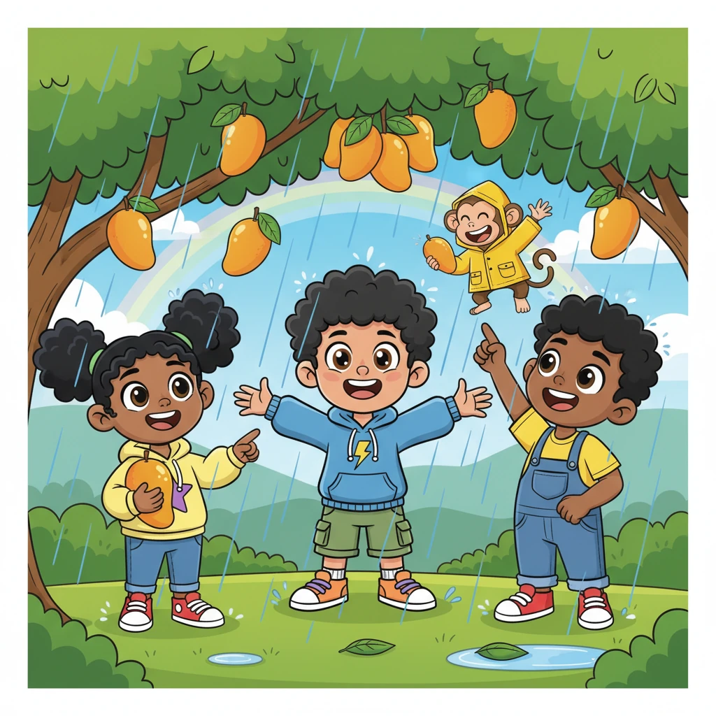 The Three Best Friends and Their Mango Adventure - 友情故事