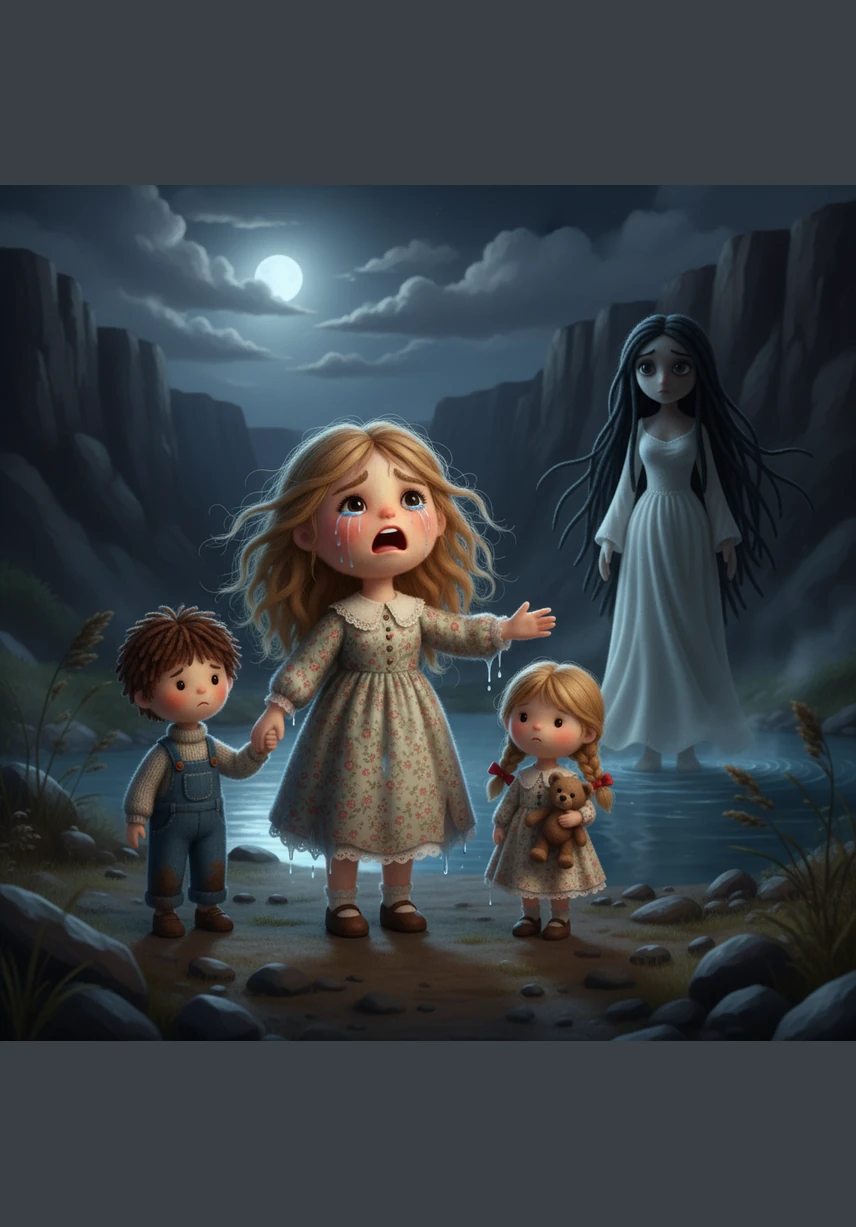 Heartbroken and desperate, Maria searched the riverbanks long after the storm had passed and the moon had risen. She called their names into the cold night air, her voice cracking with a sorrow that seemed to echo off the canyon walls.