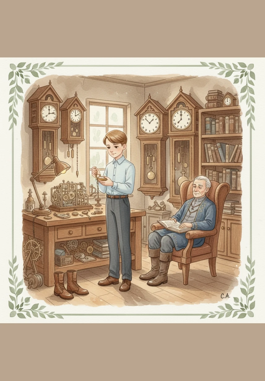 Oliver returned to the shop and carefully tucked the silver watch back into its hidden corner. He picked up his polishing cloth and began to work with a new sense of gratitude and purpose. He knew now that time wasn't something to be stopped, but a precious gift to be lived and cherished.