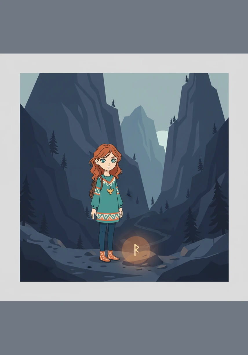 Carrying a glowing lantern and wrapped in a thick shawl, Saikal ventured alone into the dark mountains. The wind tried to push her back and the fog clouded her path, but she kept moving. She whispered to herself that courage is walking forward even when your knees are shaking.