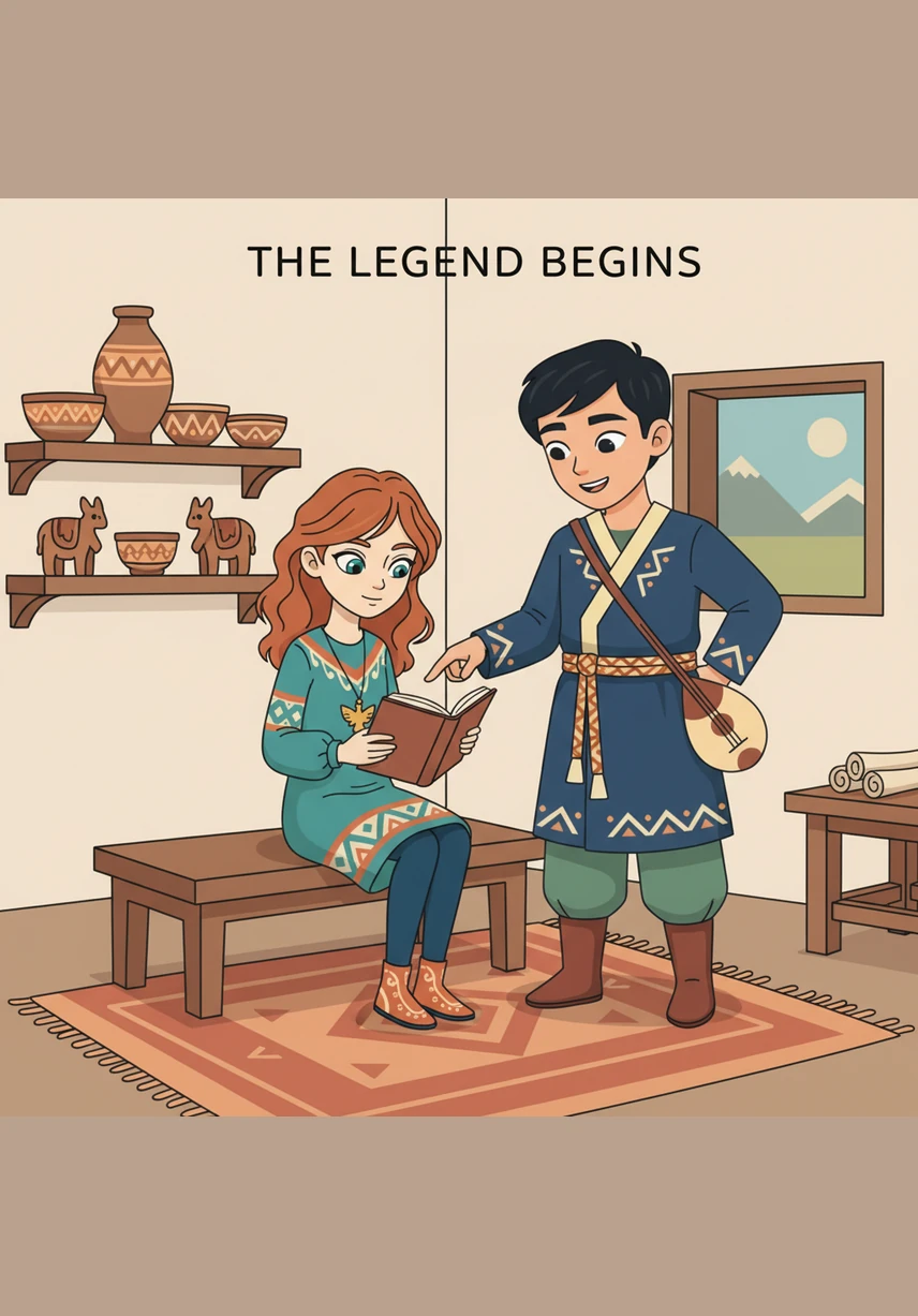 Saikal knelt down, wrapped her warm shawl around the boy, and took his hand firmly in hers. The journey back to the village felt shorter and the wind felt calmer, because she was no longer alone. She realized that helping another made her own fear feel much smaller.