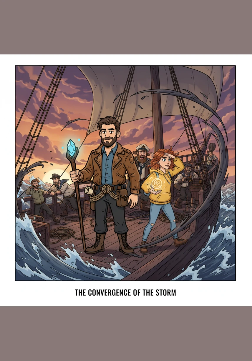 They emerged onto the crowded deck where the salt spray stung their eyes and the wind howled. Amidst the confusion, Elias found a small pocket of space and signaled for his family to stay low and move toward the lifeboats.