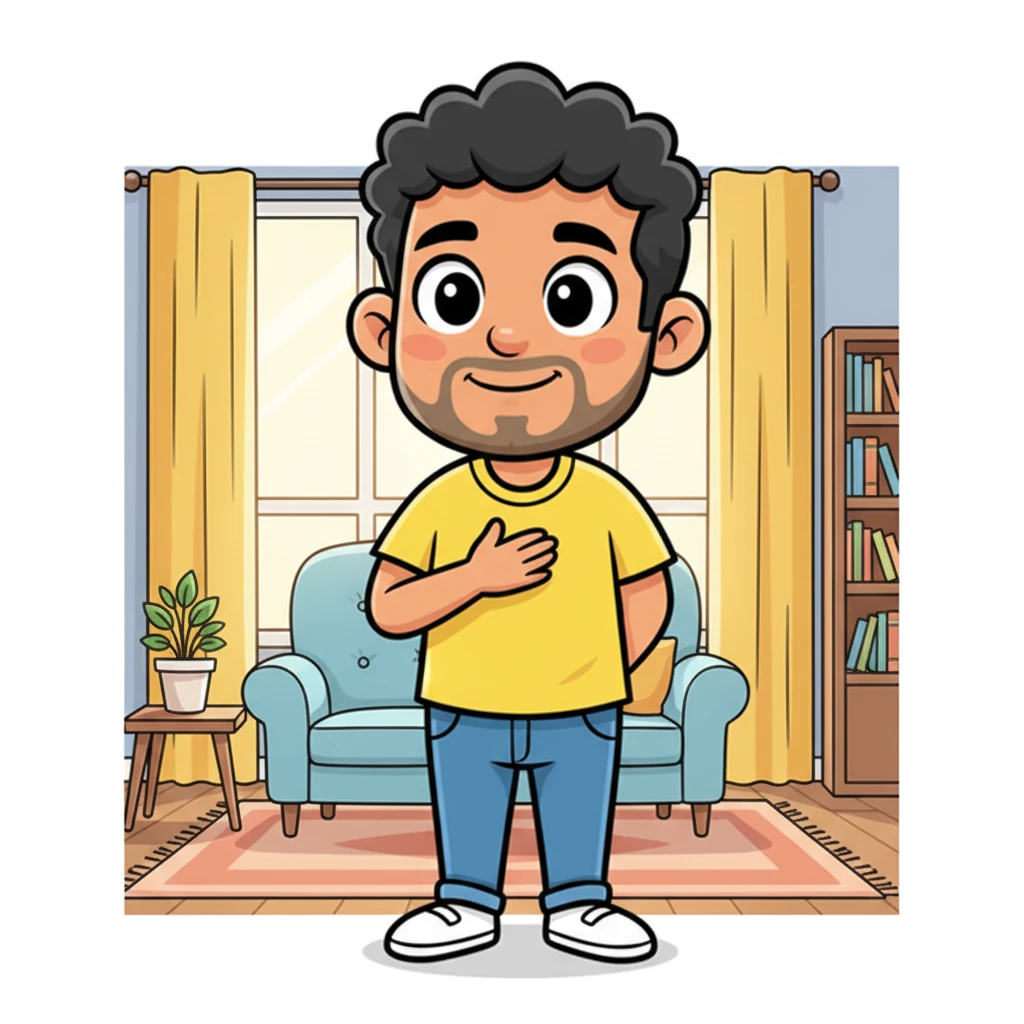 Standing tall and proud in his elegant home, Gopal looks out with a serene and utterly joyful expression. The new iPhone is safely tucked away, but the happiness it brings radiates from him. His beautiful, well-kept home reflects the contentment in his heart.