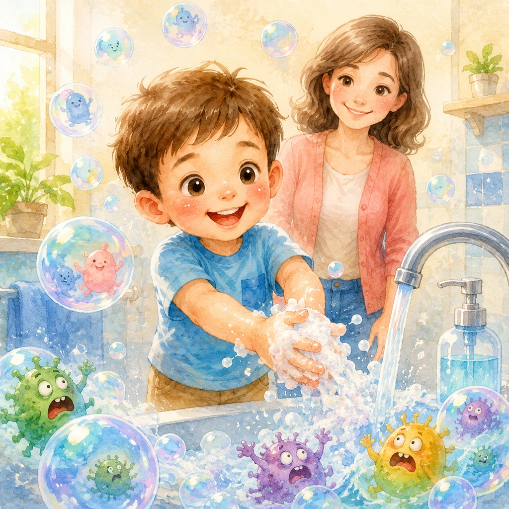 The Bubble Dance: Adam’s Handwashing Fun - Educational stories