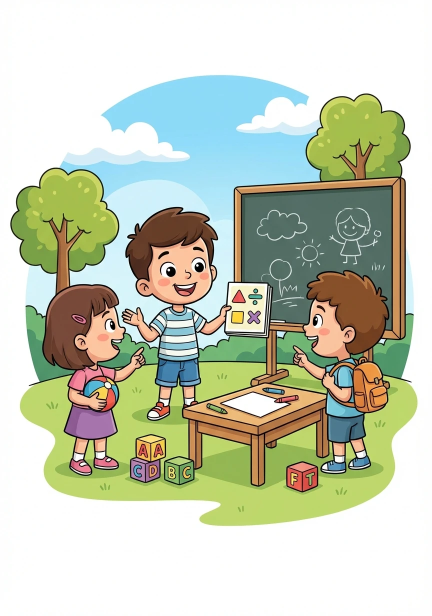 Pero Samuel era un niño valiente. Comenzó a aprender el nuevo idioma, hizo nuevos amigos y se adaptó a su nueva escuela. Siempre con una sonrisa en su rostro.