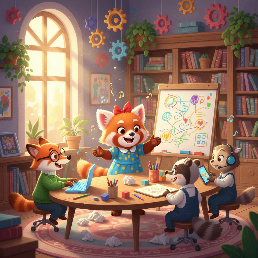 Sofía organizó sesiones de lluvia de ideas para resolver el problema. El equipo, trabajando en conjunto, propuso nuevas estrategias y enfoques. La sala se llenó de risas, discusiones y el sonido de las teclas al compás de la búsqueda de soluciones.