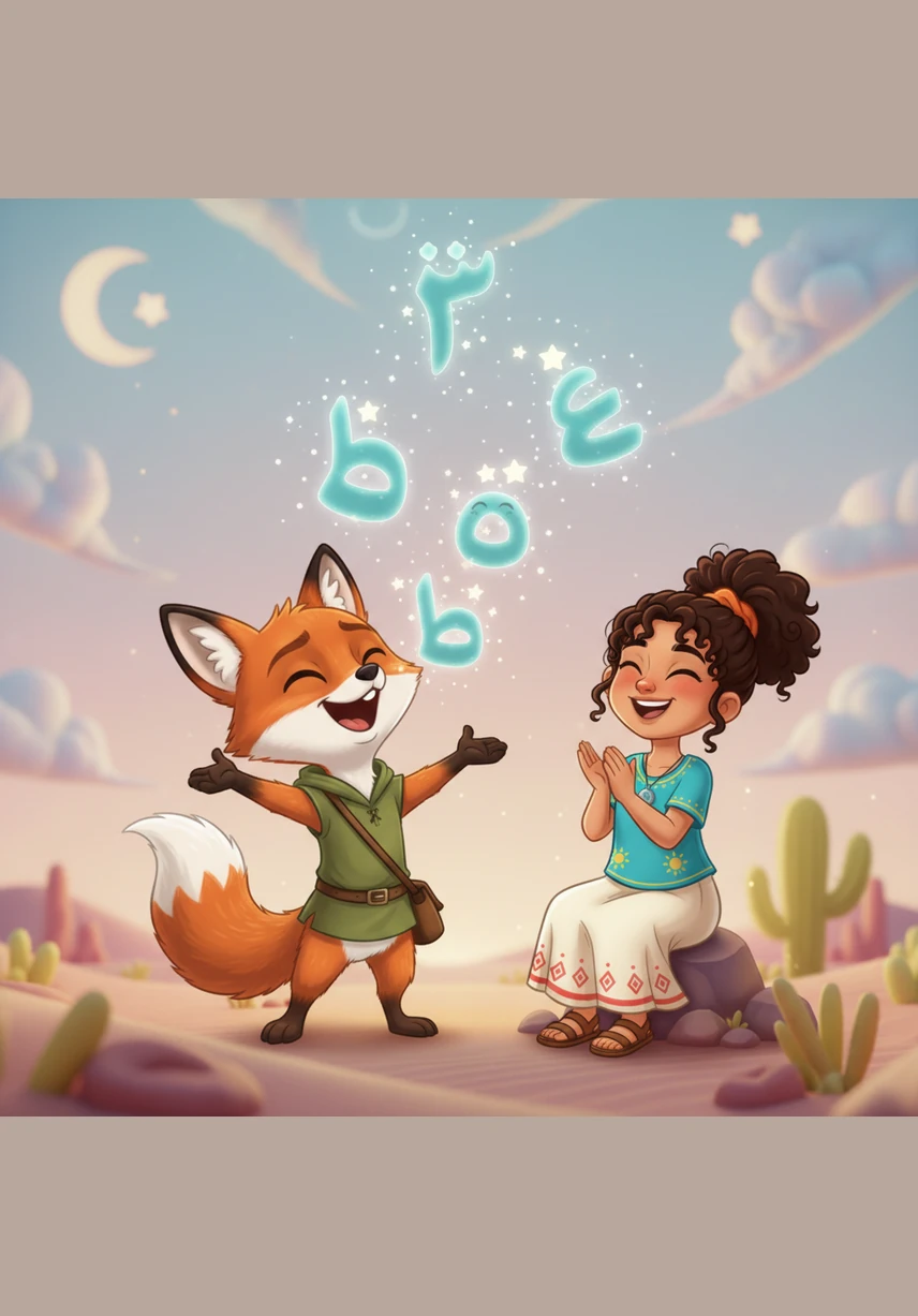 The little fox was overjoyed and began to sing the new sounds Thaa, Thoo, and Thee, feeling that his voice had finally become long and beautiful.