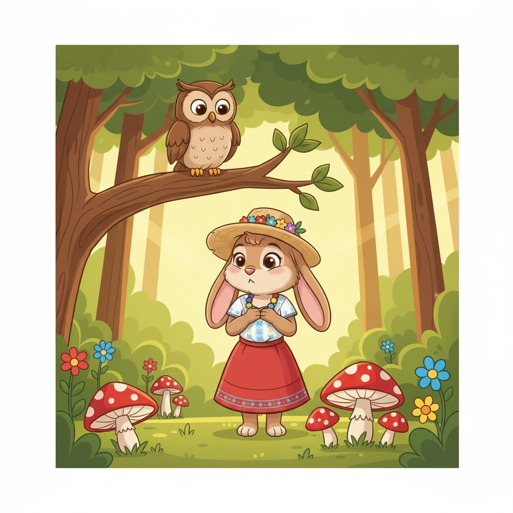 Rosita movió sus orejas y negó con la cabeza, un poco avergonzada. El Búho Sabio explicó que el respeto es escuchar a los demás con atención, esperar nuestro turno para hablar o jugar, y preguntar antes de tomar o hacer algo. Es tratar a los amigos como nos gustaría que nos trataran a nosotros.