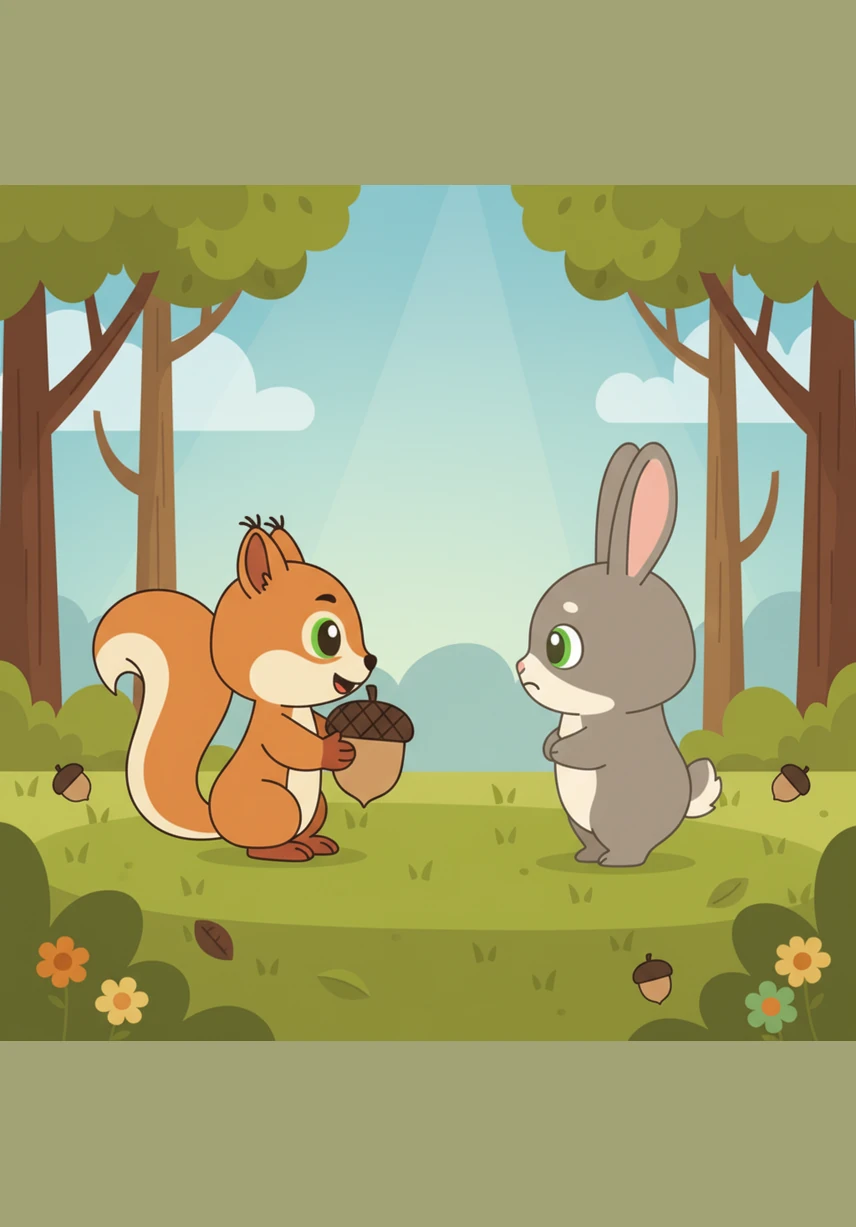 The atmosphere changes when a cheerful squirrel named Lila joins the group as a new worker. She is a burst of energy with bright fur and a constant, radiant smile that seems to light up the entire clearing.