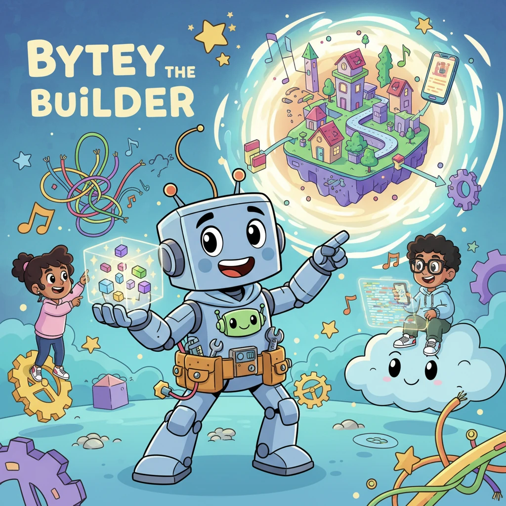 Bytey the Builder Bot and the Perfect App Adventure - Educational stories