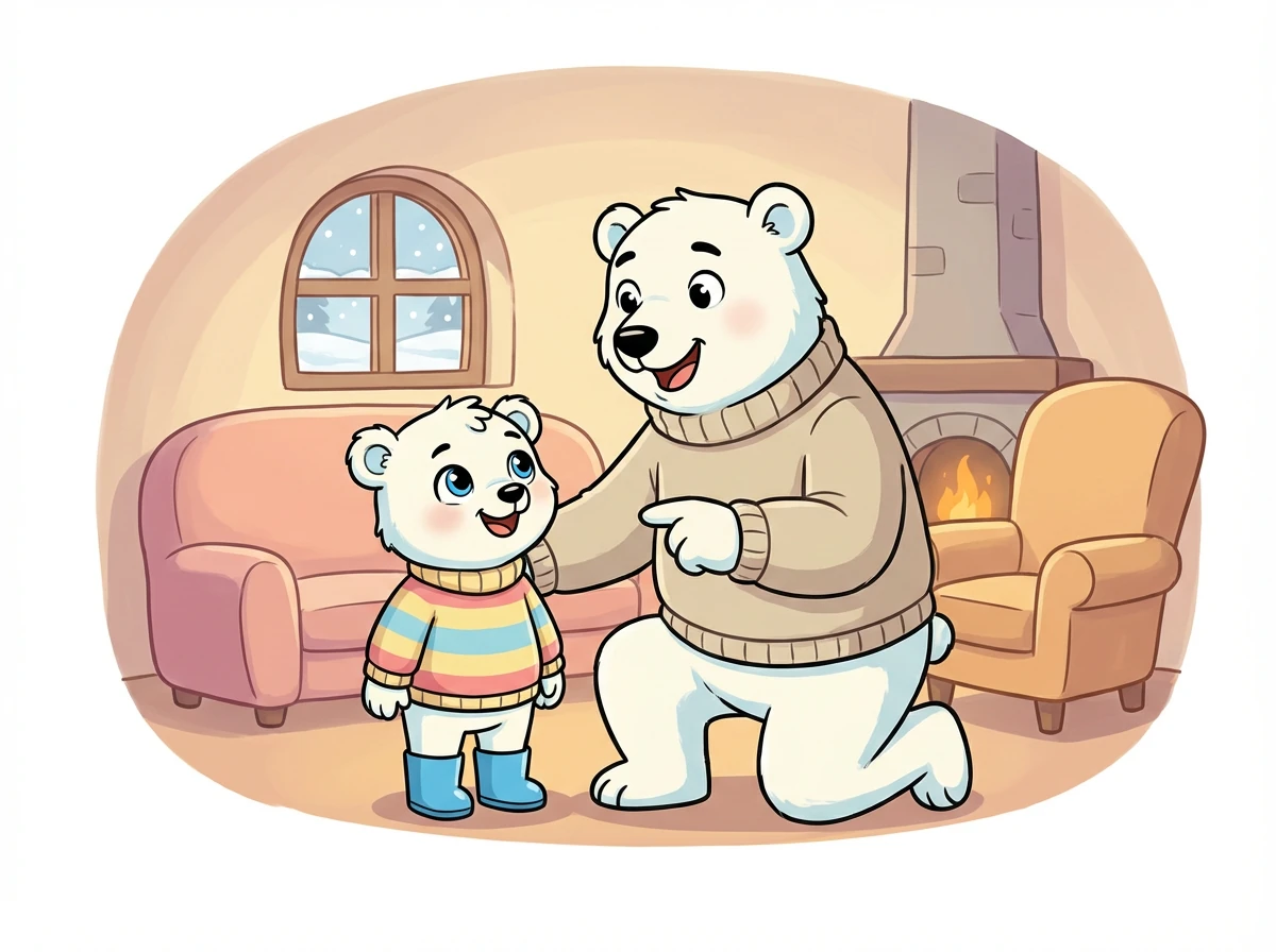 Tata Poli chwali ją za odwagę i tłumaczy, że zawsze może przyjść do niego lub do mamy, kiedy potrzebuje pomocy.