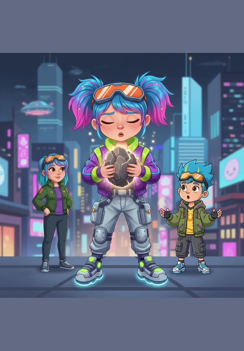 Mia closed her eyes and breathed deeply, holding the heavy gray rock in her mind as she began her first prayer. As she spoke from her heart, the jagged stone began to glow with a soft light, shrinking until it became a tiny, smooth, and harmless pebble.