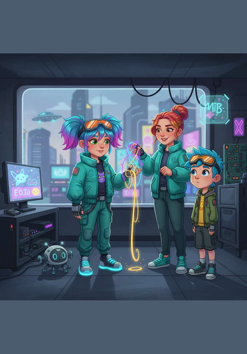 Mia gently reached for the tangled ball of string, representing all the confusing thoughts about her friends. As she let go and trusted, the knots untied themselves perfectly, transforming into a shimmering golden ribbon that felt smooth and light in her hands.