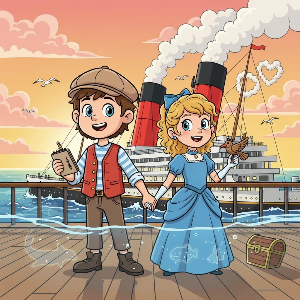 Jack and Lucy on the Titanic