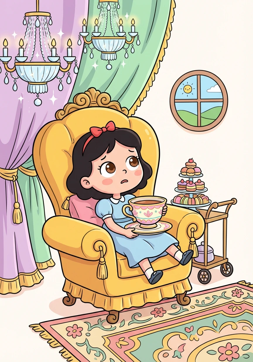 Lucy, a kind girl traveling with her family, feels overwhelmed by the opulence of first class. She longs for a simpler life and the freedom to explore.