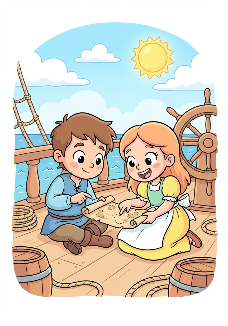 Fate brings Jack and Lucy together on deck. They bond over their shared curiosity and a desire to escape the rigid social norms of the time.
