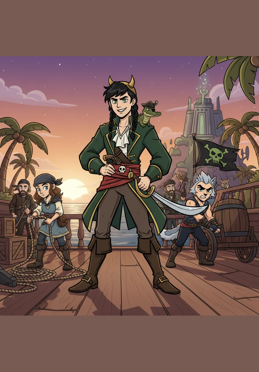 The crew grows with the addition of Ogi, a boastful but enthusiastic shipbuilder, and Jovo, a charming giant who is both a deadly archer and a master cook. Together, they work tirelessly to prepare their vessel, turning a humble ship into a home for their growing legend.