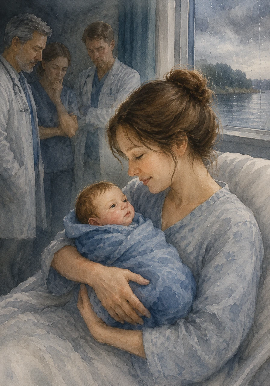 On a rainy Thursday in a quiet hospital by the river, a baby boy named Eli was born. While his mother held him tightly in a soft blue blanket, the doctors whispered in the shadows about his tiny, fragile heart. Yet, looking closely at the newborn, one doctor noted that though his heart was small, it beat with a fierce, quiet determination.
