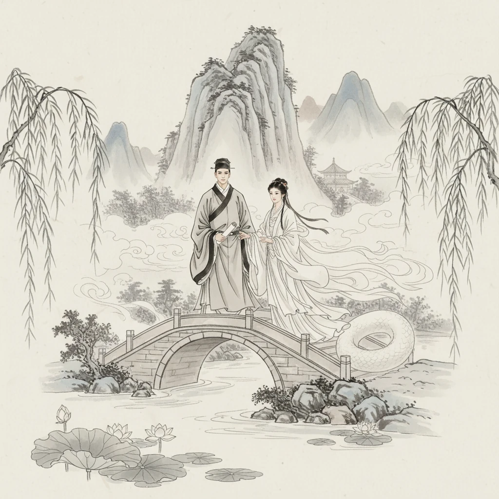 白蛇传：许仙与白娘子的爱情故事 by lianbo ma