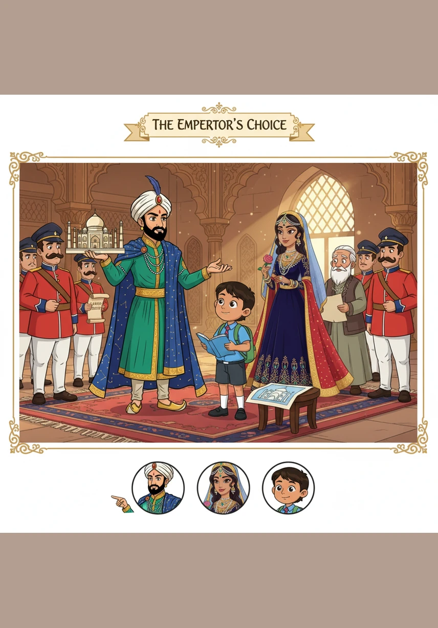 During the British era, the landscape of India began to change with new influences and colonial styles. British officers and Indian citizens are seen near the old city monuments, showing a mix of traditional Indian life and the changing colonial architecture of the time.