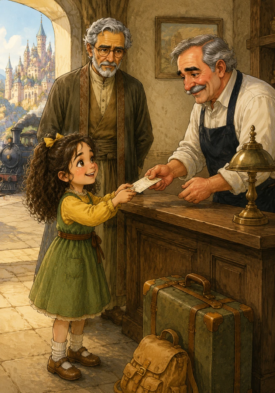 Little Jana loved adventures more than anything else in the world, always seeking moments that filled her heart with pure joy. For months, she carefully saved her money until she finally had enough to buy a ticket to a legendary, enchanted realm known as the Magical City, where she hoped to find the ultimate secret to happiness.