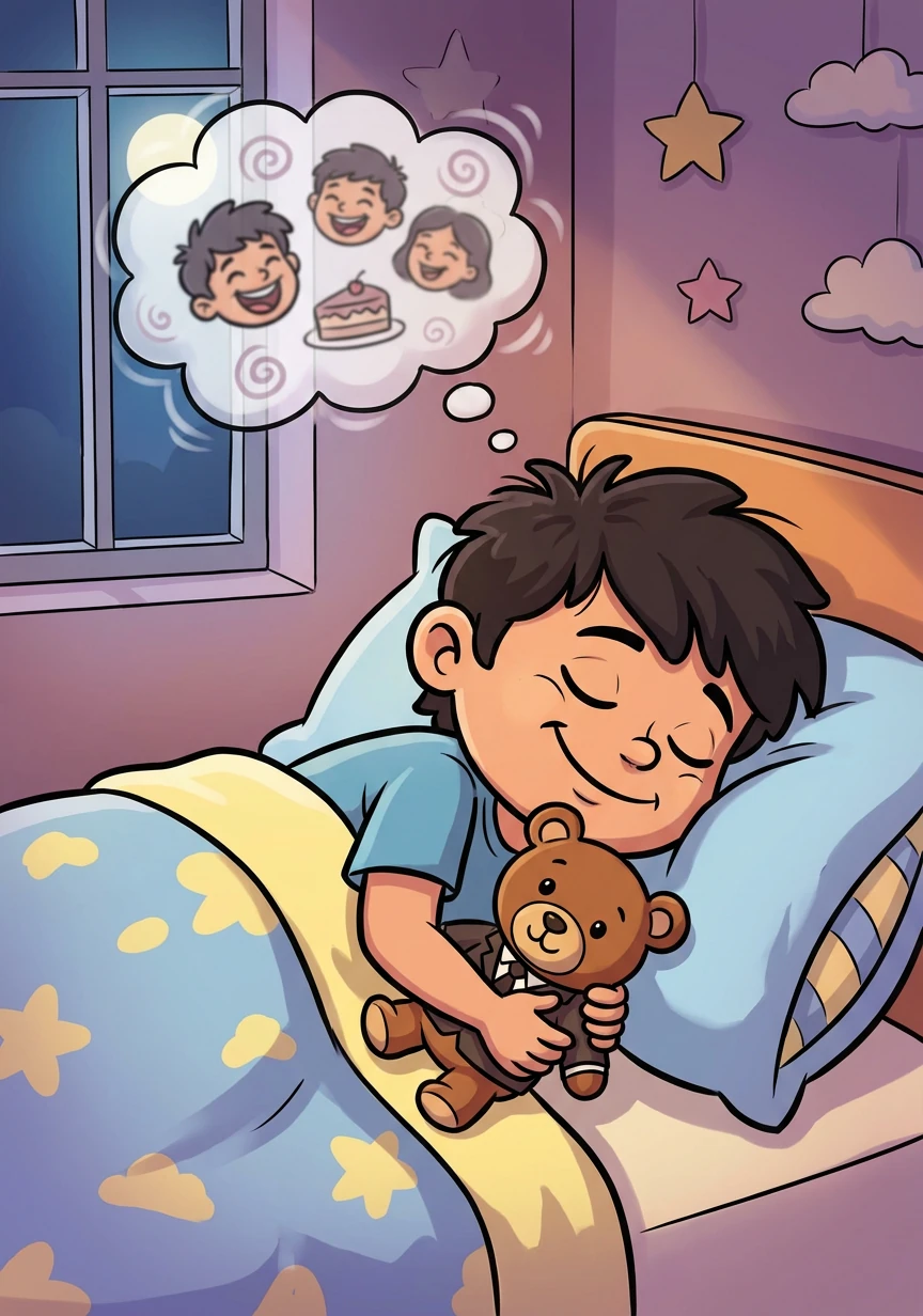The final scene shows Naman asleep in his bed, clutching a teddy bear dressed in a tiny suit, a gift from his friends. He dreams of even more ridiculous birthday roasts to come, knowing that their friendship is the greatest gift of all.