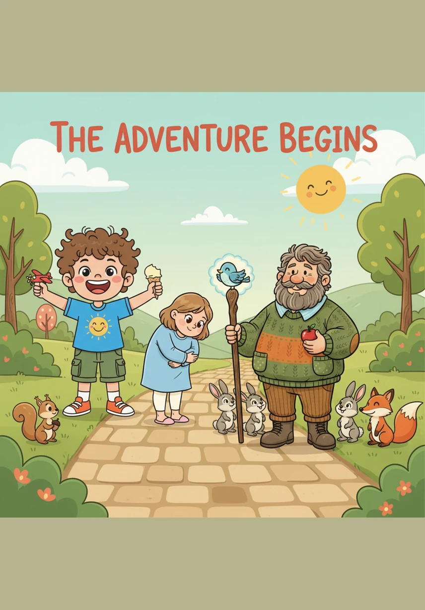 Leo is a bright and happy boy who loves to play in the park under the golden sun. He has a very special way of looking at the world, and the world looks at him with wonder and curiosity too.