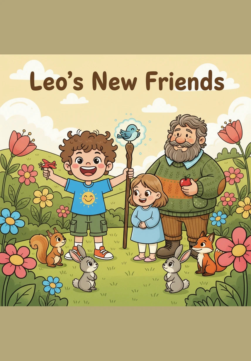Leo’s eyes are wide and bright, always looking for the next adventure or a hidden butterfly in the garden. Sometimes his eyelids look a little different than other kids', but they help him see all the colors of the rainbow clearly.