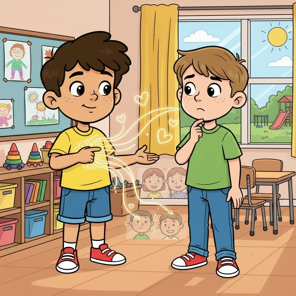 Alejandro le contó a Joseph cómo sus propias palabras y acciones afectaban a los demás. Le mostró que el respeto y la amabilidad eran la base para construir relaciones fuertes y un ambiente positivo. Joseph comenzó a entender.