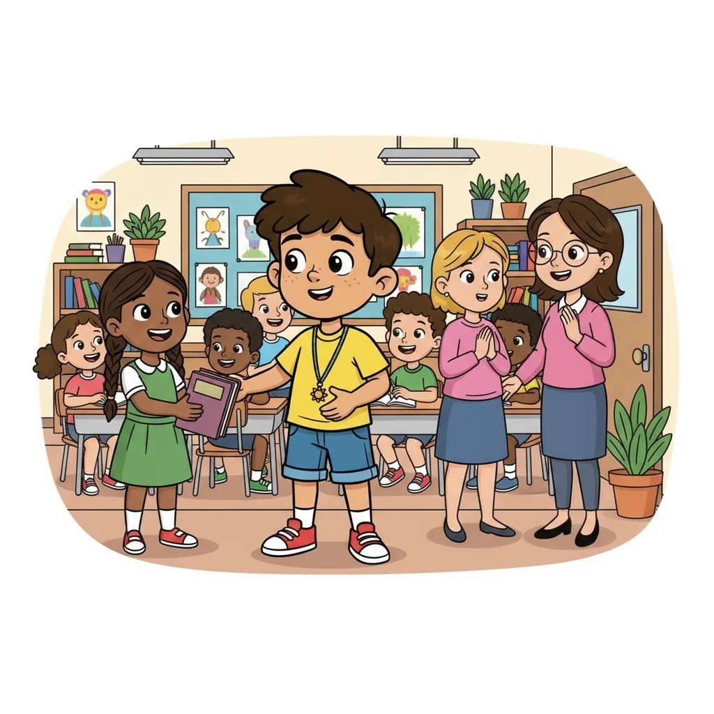 Joseph empezó a prestar más atención a sus palabras y acciones. Se esforzaba por ser amable y respetuoso con sus compañeros y profesores. Notó cómo, poco a poco, la gente respondía de manera positiva a su cambio de actitud.