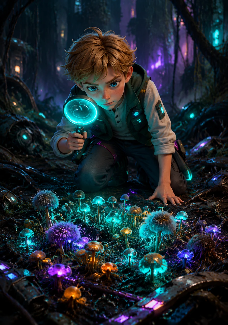 Finn discovers a group of strange, colorful molds known as Deuteromycetes, often called the imperfect fungi. These mysterious organisms are master decomposers of forest litter, playing a vital role in recycling essential minerals back into the soil.