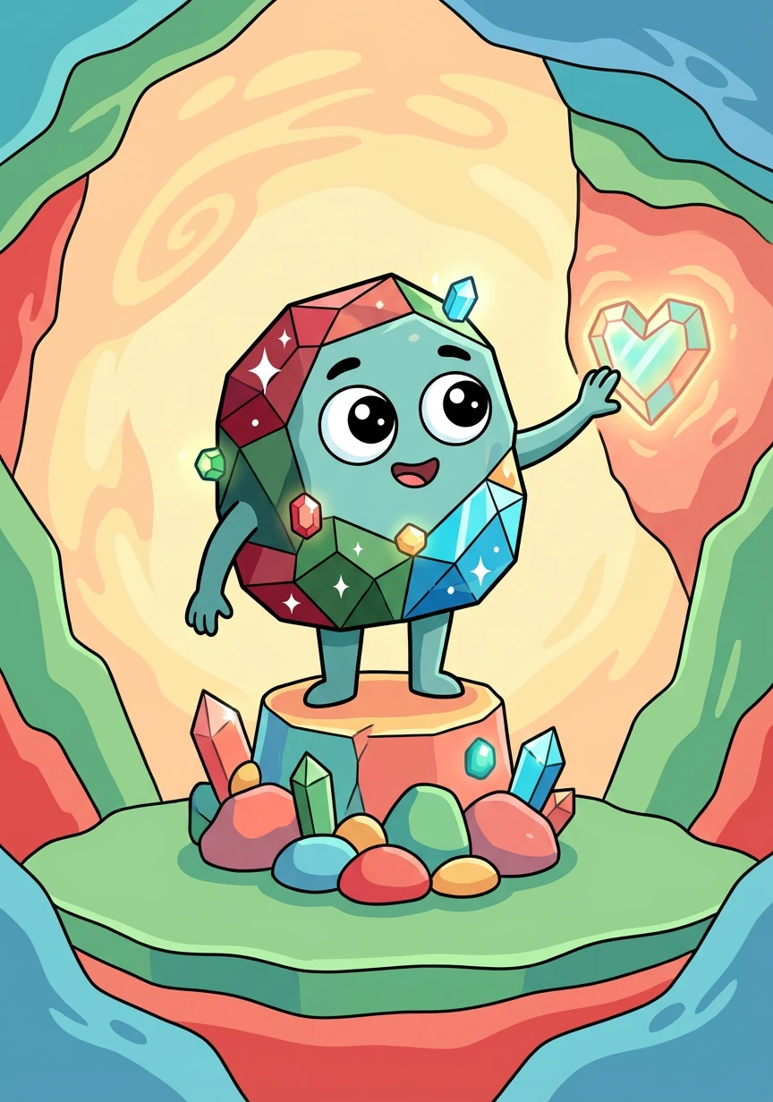 Después de un largo y arduo viaje, Basalto se transformó finalmente en Eclogita. Una roca nueva, fuerte y hermosa, producto de la presión, el calor y la unión de diferentes elementos. Había encontrado su lugar en el mundo.