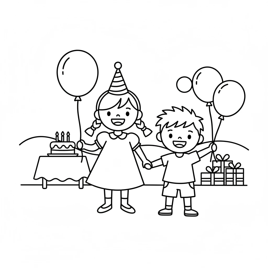 happy birthday coloring pages